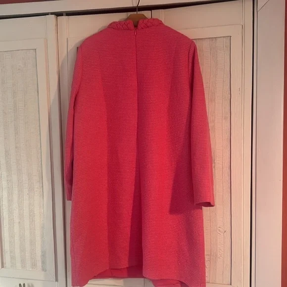 Tuckernuck NWT Hot Pink Tweed Long Sleeve Jackie Dress - Picture 11 of 11